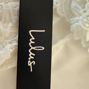 Lulu's white embroidered dress - NWT